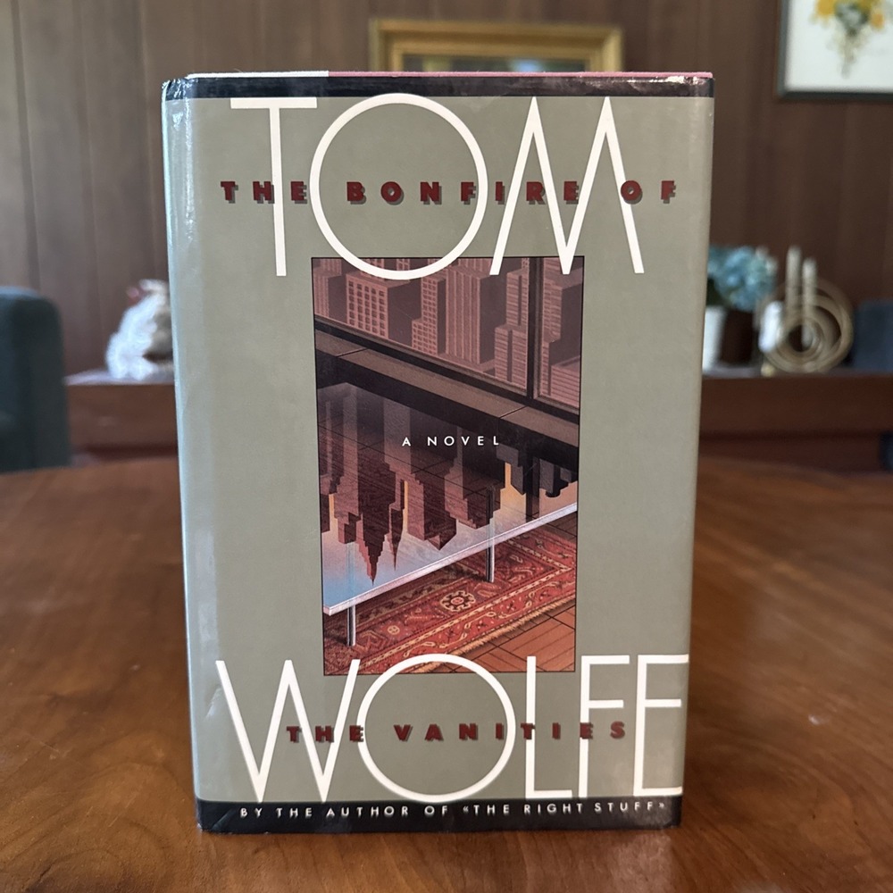 Bonfire of the Vanities Tom Wolfe 1987 First Edition Second Printing HC/DJ VG